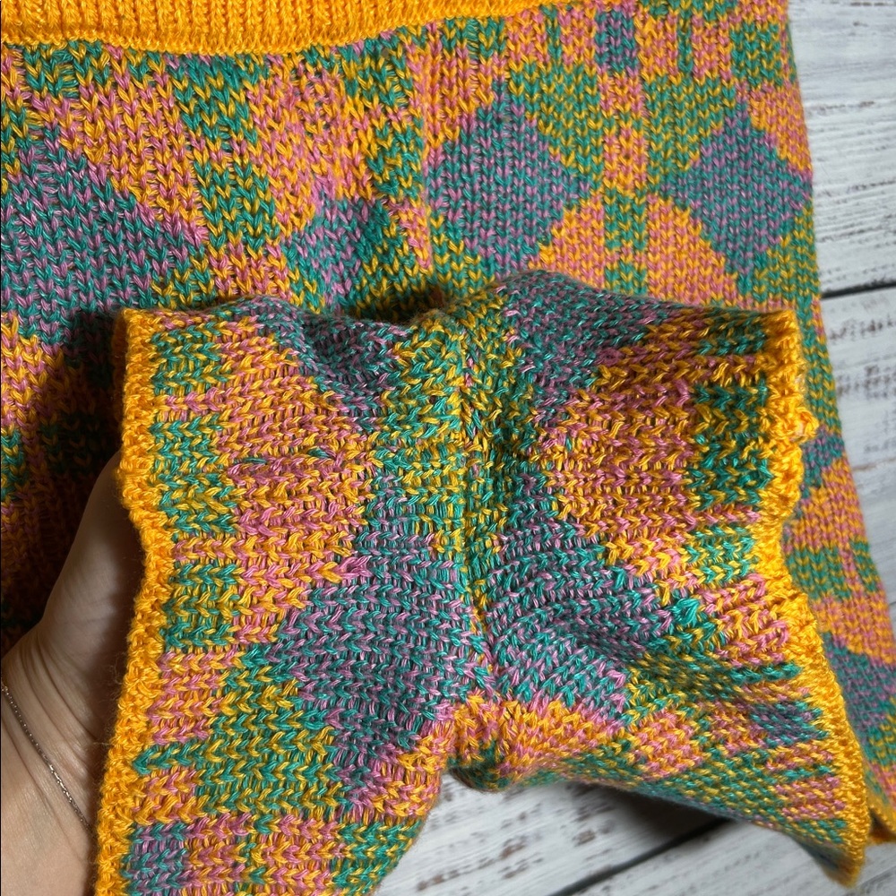 Free People Beach Malibu Pattern Knit Colorful Geometric Women Shorts Small - Picture 8 of 13